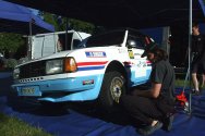 Rallye Český Krumlov: Technické přejímky, servis